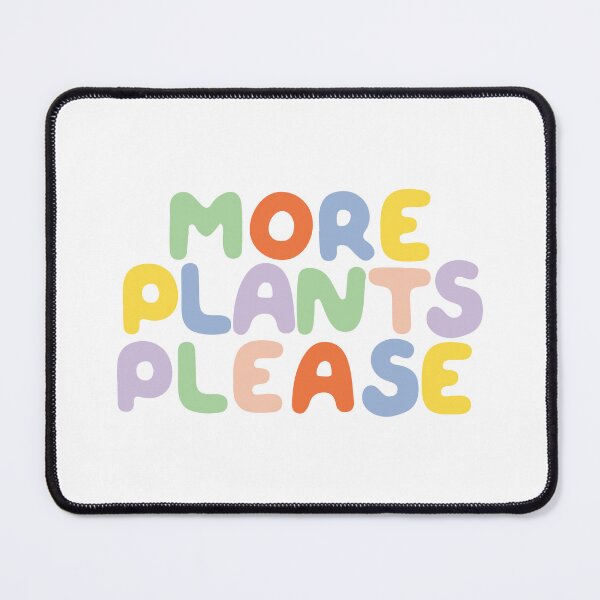 Item preview, More Plants Please Colorful Bubble Text designed and sold by elmma design.