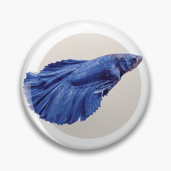 Artikelvorschau, Blaue Betta-Illustration entworfen und verkauft von Corner-Distro.