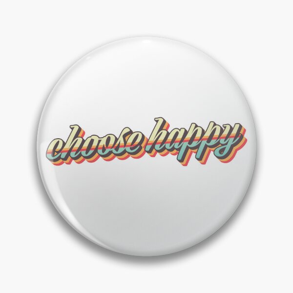 Item preview, Choose Happy Retro Quote designed and sold by elmma design.