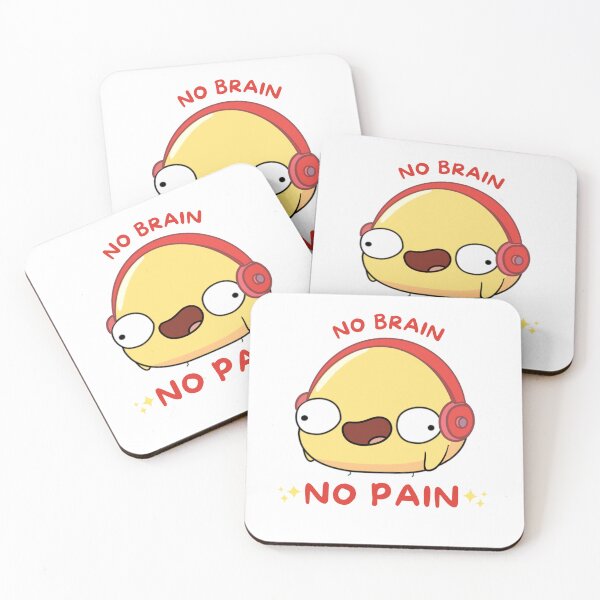 Item preview, No Brain No Pain :) designed and sold by SallymonellaCo.