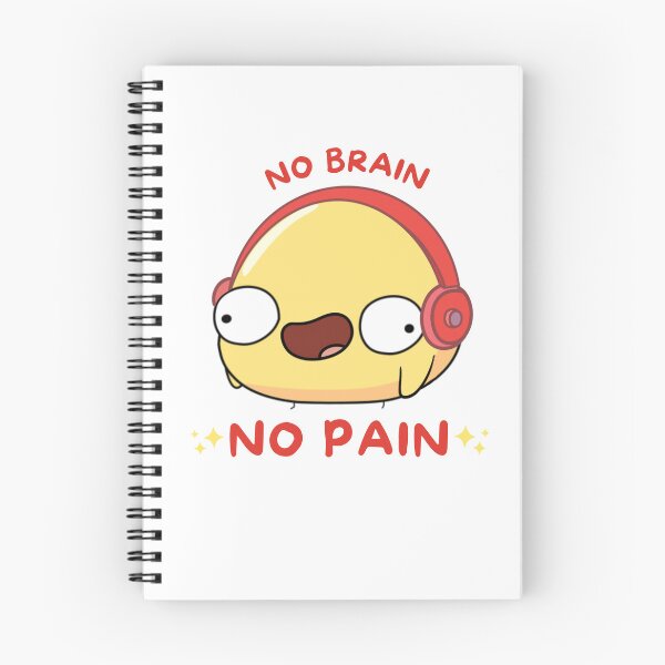 Item preview, No Brain No Pain :) designed and sold by SallymonellaCo.