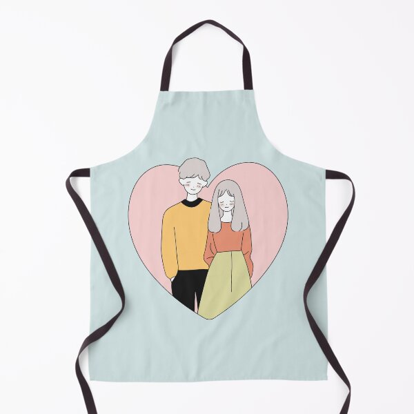 Item preview, Love Bubble: Cute Couple Illustration in a Heart designed and sold by PersonalSpacePH.