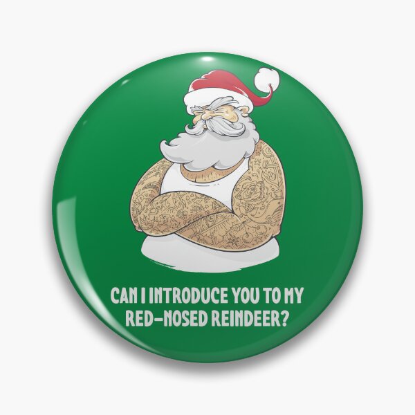Item preview, Naughty Santa Red-Nosed Reindeer designed and sold by Meh-Ink.