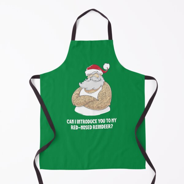 Item preview, Naughty Santa Red-Nosed Reindeer designed and sold by Meh-Ink.