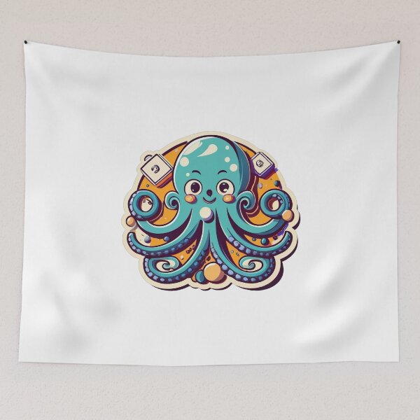 Artikelvorschau, Dumbo Octopus: Niedliches Marine-Charm-Design entworfen und verkauft von DiverseDoodles.