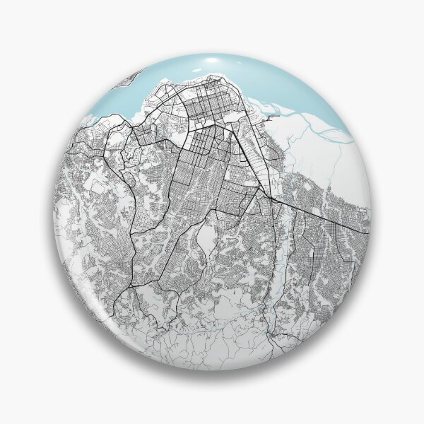 Item preview, Kinshasa City Map of DR Congo - Circle designed and sold by deMAP.