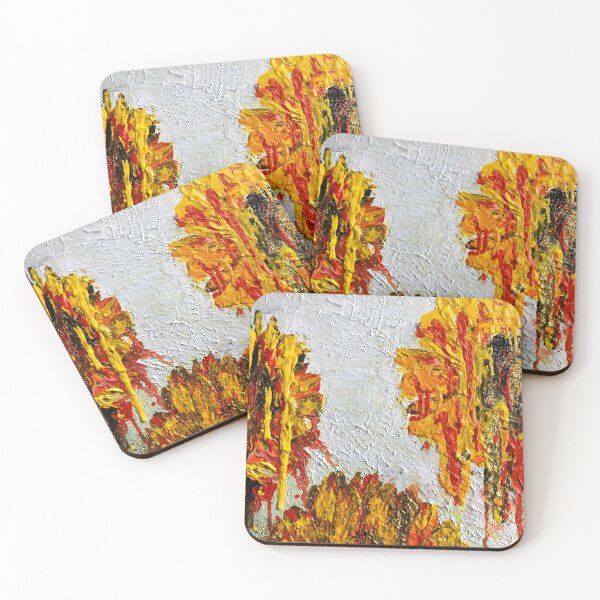 Item preview, Dripy sunflowers designed and sold by Jacquie Beddows.