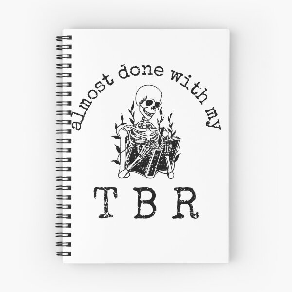 Item preview, Almost Done With My TBR Skeleton Halloween Reader designed and sold by kaysadilla23.