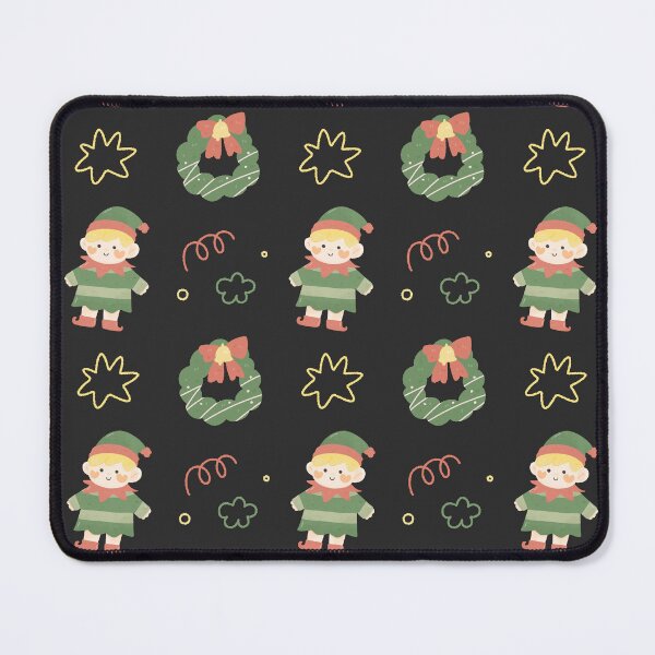 Item preview,  Kawaii Cute Christmas tree little boy elf watercolor pattern designed and sold by TNwandesignart.