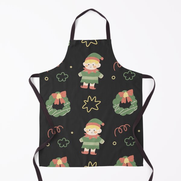 Item preview,  Kawaii Cute Christmas tree little boy elf watercolor pattern designed and sold by TNwandesignart.