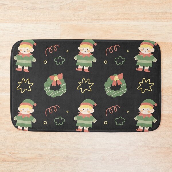 Item preview,  Kawaii Cute Christmas tree little boy elf watercolor pattern designed and sold by TNwandesignart.
