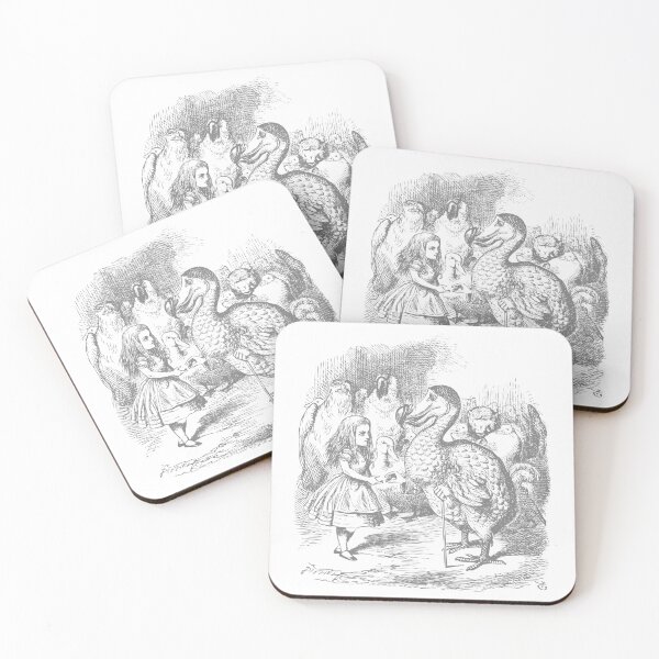 Item preview, Dodo (Alice's Adventures in Wonderland) - grey outline designed and sold by embme.