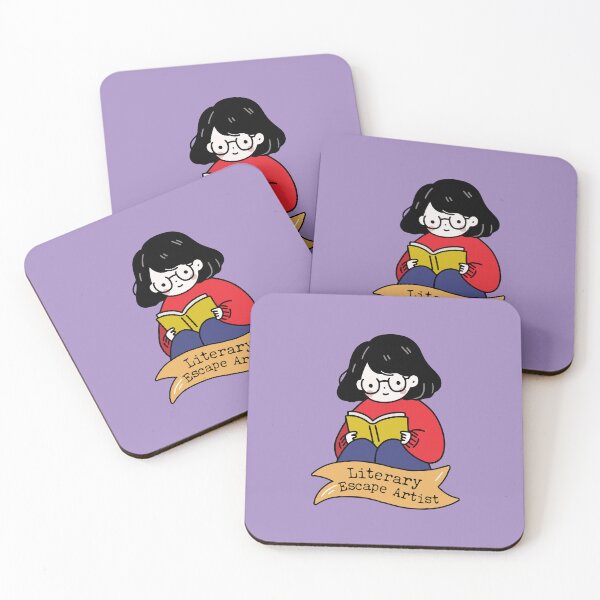 Item preview, "Literary Escape Artist": Girl Illustration in Reading Bliss designed and sold by PersonalSpacePH.