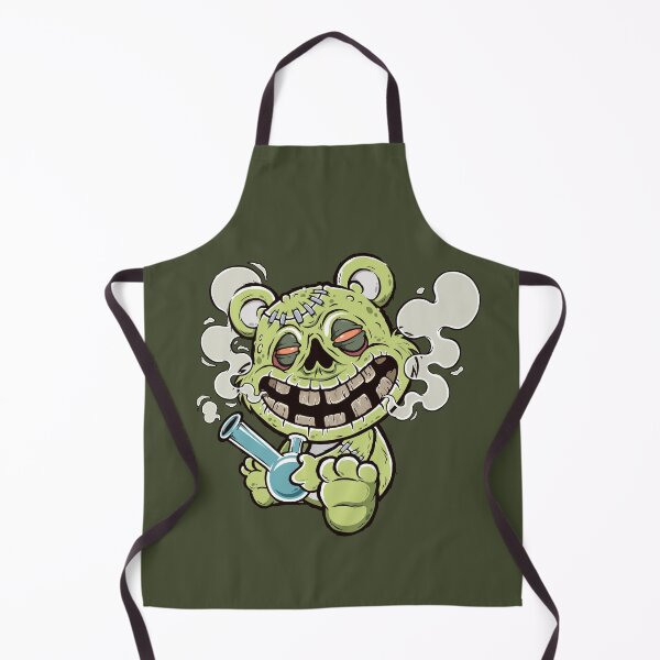 Item preview, Evil bear smokes a cigarette with marijuana designed and sold by sararoom.