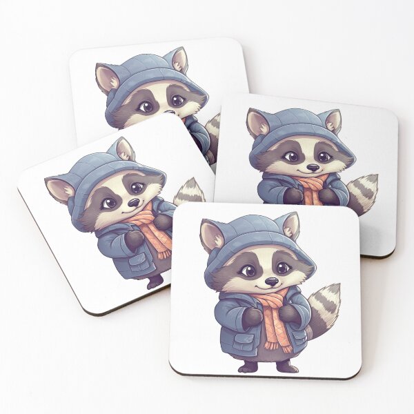 Item preview, Adorable Raccoon in Winter Cloth designed and sold by eyestetix.