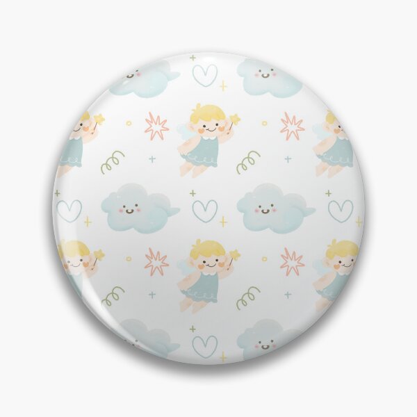 Item preview, kawaii Cute little angel watercolor pattern baby shower christmas festive designed and sold by TNwandesignart.