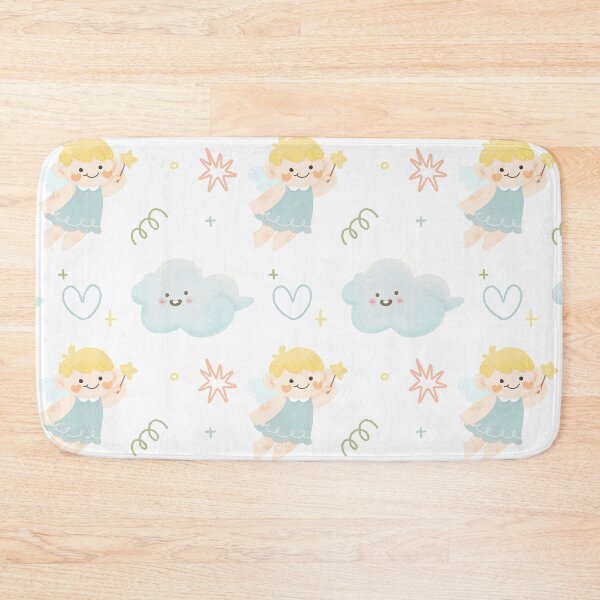 Item preview, kawaii Cute little angel watercolor pattern baby shower christmas festive designed and sold by TNwandesignart.