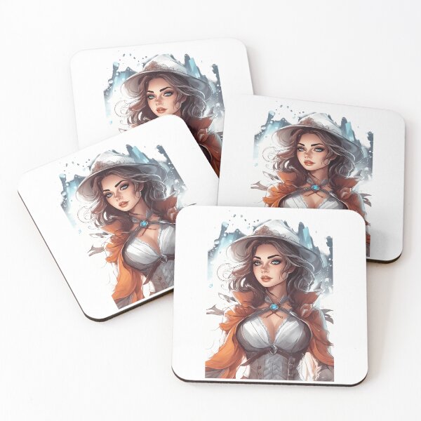 Item preview, Captivating Watercolor Gamer Girl designed and sold by Mechanical-Artt.