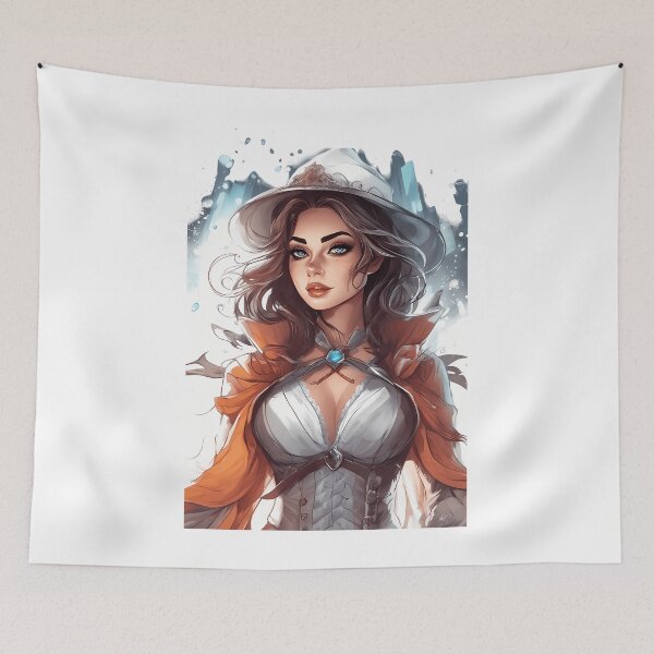 Item preview, Captivating Watercolor Gamer Girl designed and sold by Mechanical-Artt.