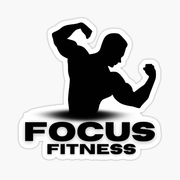 Focus Fitness Black Logo Sticker