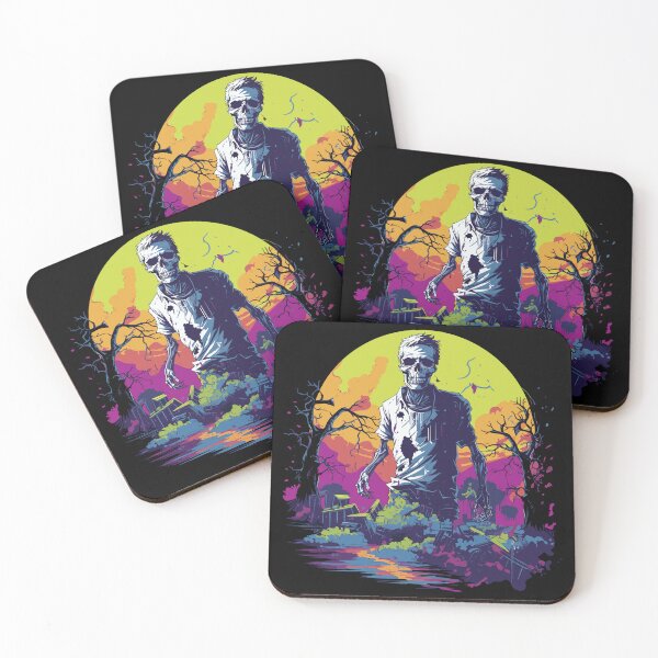 Item preview, Halloween Zombie Under the Full Moon - Halloween Cemetery Horror designed and sold by BNCH44.