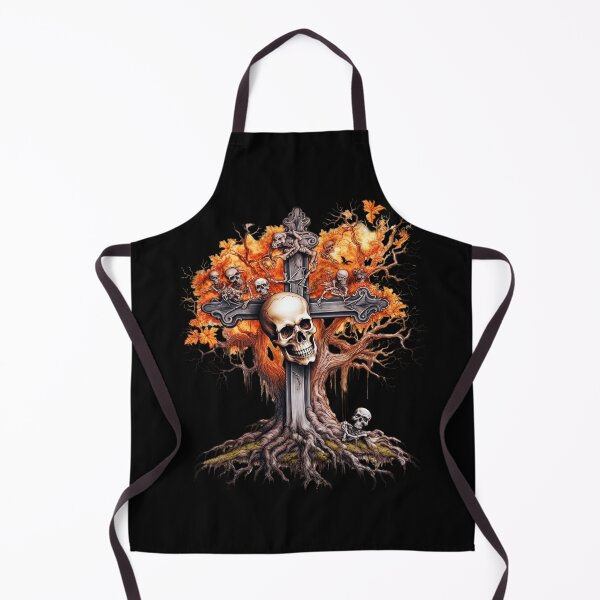 Item preview, Halloween Skull And Bones Rock Gothic Tree designed and sold by PugD.