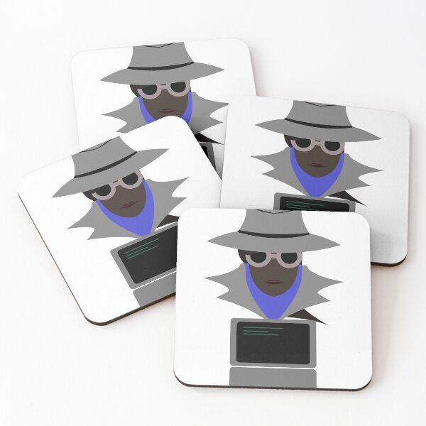 Item preview, Lady Grey (Afro W/Computer): A Cybersecurity Design designed and sold by McNerdic.