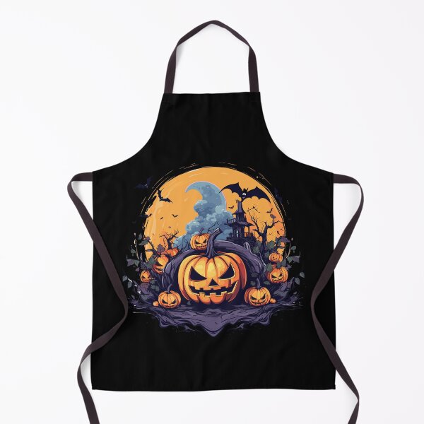 Item preview, Haunted Pumpkins and Spooky Manor Under the Halloween Full Moon designed and sold by BNCH44.