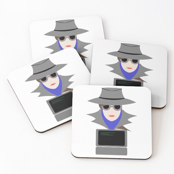 Item preview, Lady Grey (Cauc W/Computer): A Cybersecurity Design designed and sold by McNerdic.