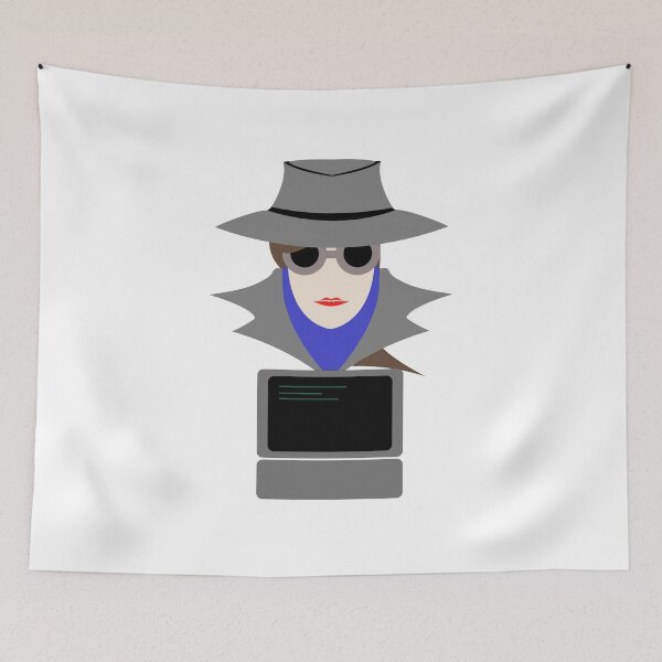 Item preview, Lady Grey (Cauc W/Computer): A Cybersecurity Design designed and sold by McNerdic.