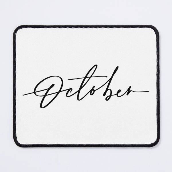 Item preview, Aesthetic October, typography, month designed and sold by JAG2B.