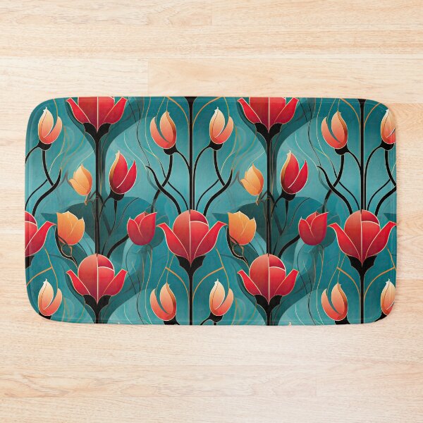 Item preview, Nouveau Tulips designed and sold by Pedra Panda.