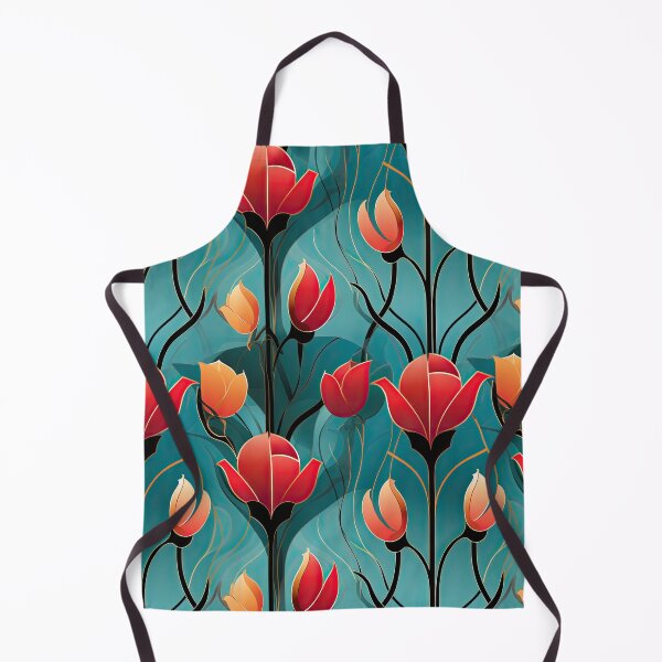 Item preview, Nouveau Tulips designed and sold by Pedra Panda.