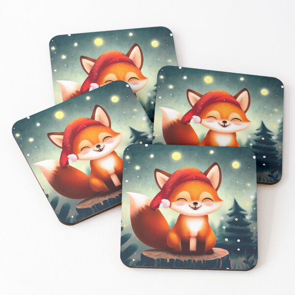 Item preview, Christmas eve cute fox designed and sold by Visuals of  Karthik.