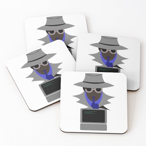 Item preview, Lady Grey Shush (Afro W/Computer): A Cybersecurity Design designed and sold by McNerdic.