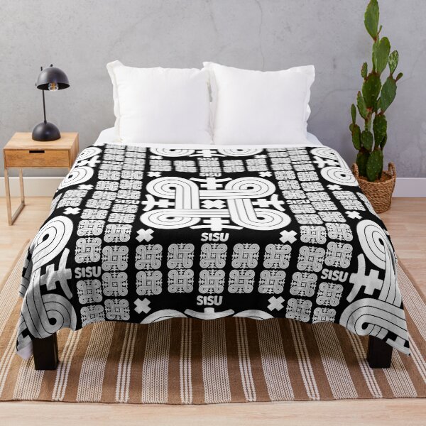 Item preview, Finnish Sisu Art Throw Blanket designed and sold by planetmarsstore.