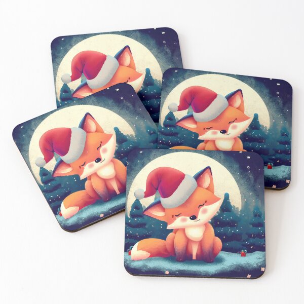 Item preview, Christmas eve cute fox designed and sold by Visuals of  Karthik.