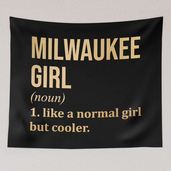 Item preview, Milwaukee Girl Definition Milwaukee in Gold designed and sold by XCIV.