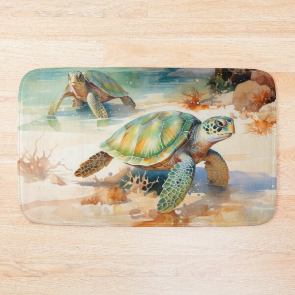Item preview, Ocean Depths with Turtles, Ocean Rocks, Sandy Floor designed and sold by Zoomie-s.