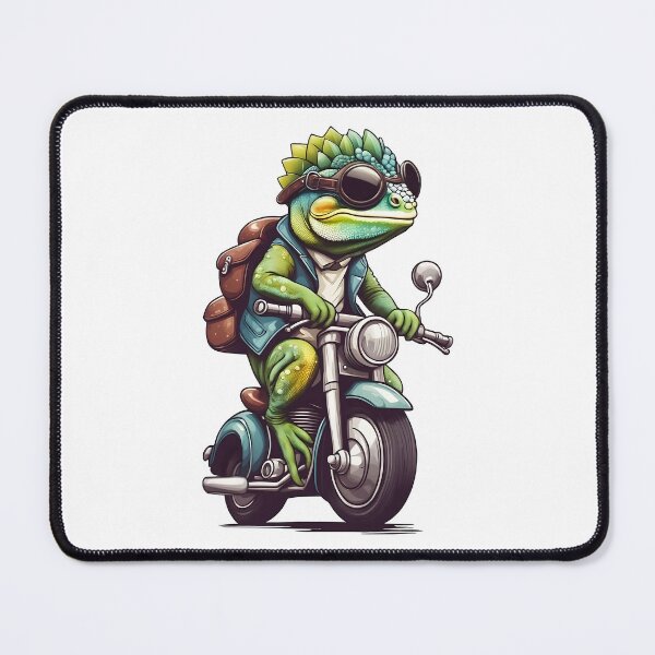 Item preview, A Salamander Riding On A Motorcycle designed and sold by IceCreamSmile.