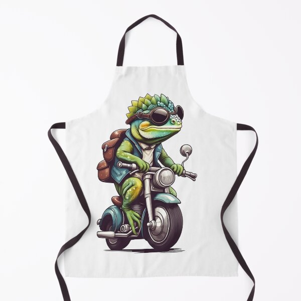 Item preview, Una salamandra montada en una motocicleta designed and sold by IceCreamSmile.