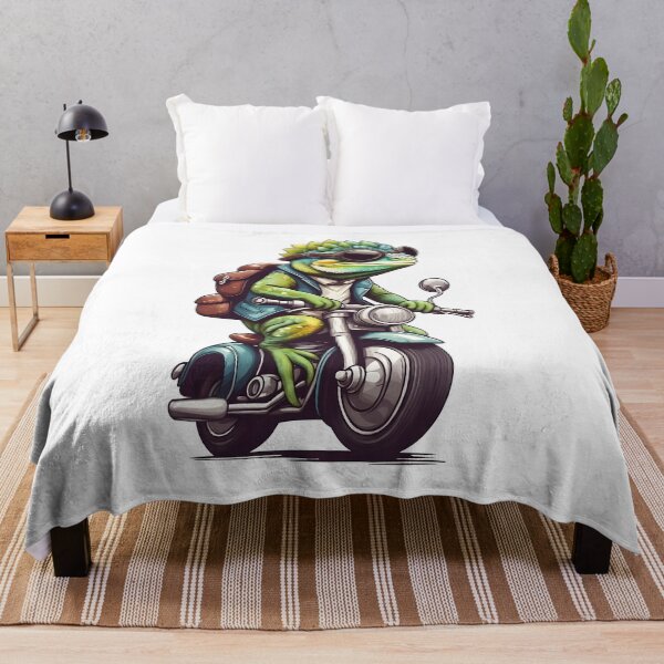 Item preview, A Salamander Riding On A Motorcycle designed and sold by IceCreamSmile.
