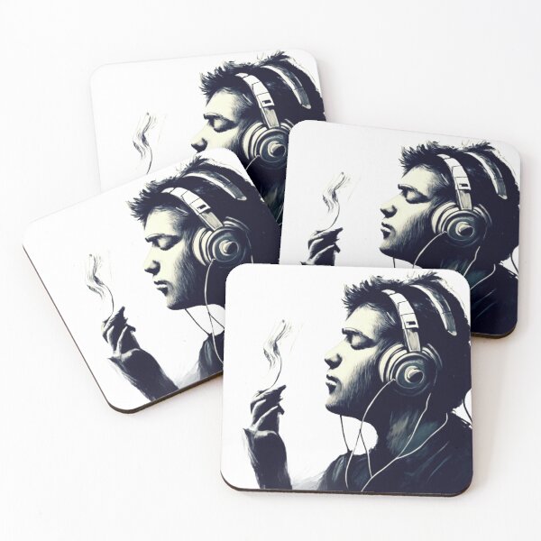 Item preview, The man listen Music Draw designed and sold by zangess1.