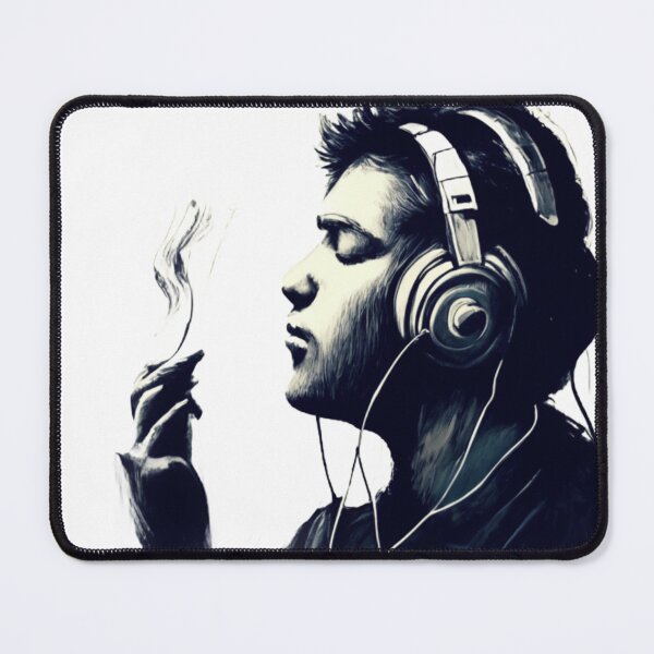 Item preview, The man listen Music Draw designed and sold by zangess1.