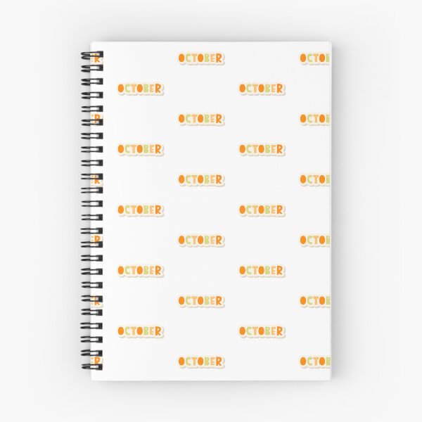 Item preview, October Month Typography Planner Sticker designed and sold by JAG2B.
