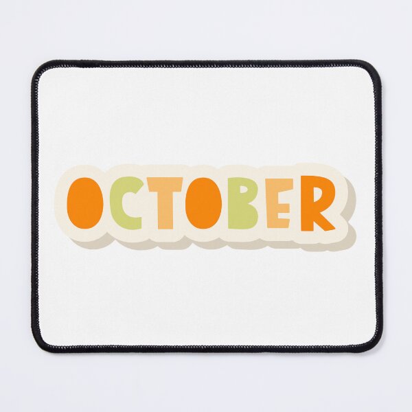 Item preview, October Month Typography Planner Sticker designed and sold by JAG2B.