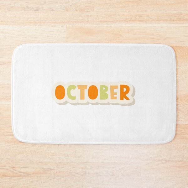 Item preview, October Month Typography Planner Sticker designed and sold by JAG2B.