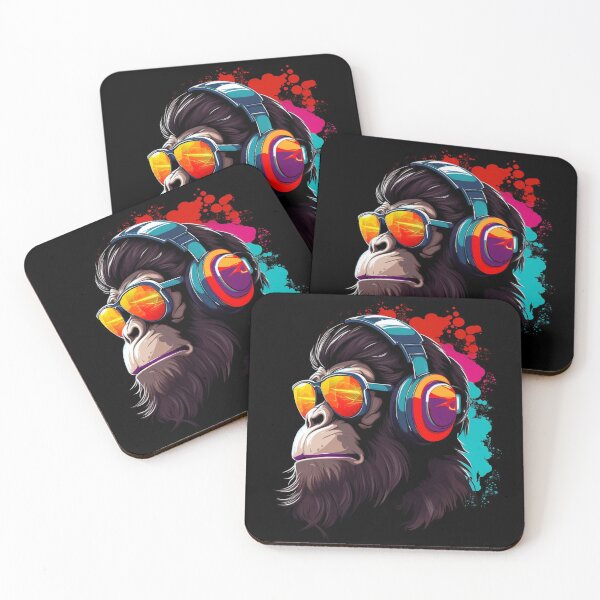 Item preview, Monkey Wearing Sunglasses designed and sold by Myra365Art.
