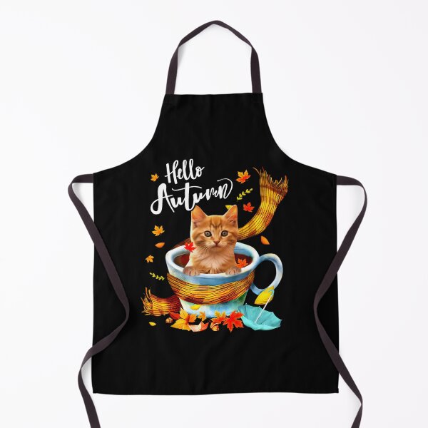 Item preview, Cat Leaf Fall Hello Autumn Cute Kitten Cat Lovers designed and sold by kadisakukolaw.