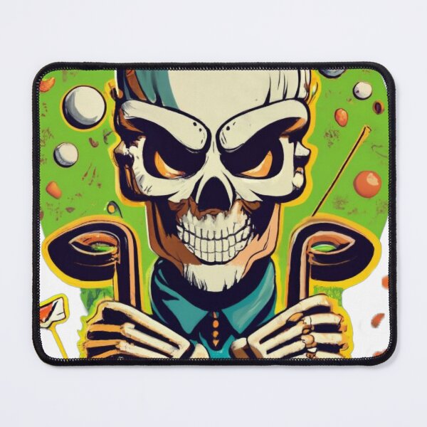 Item preview, Golf from the Grave Funny Skeleton Golfer Halloween Pattern designed and sold by pavelrmata.